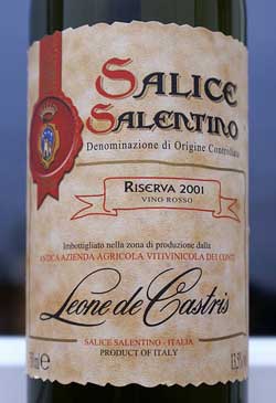 Salice Salenti wine , Italy