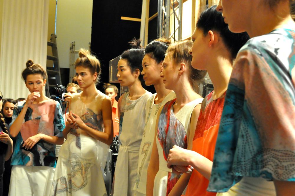 Judy Wu Backstage London Fashion Week 2015