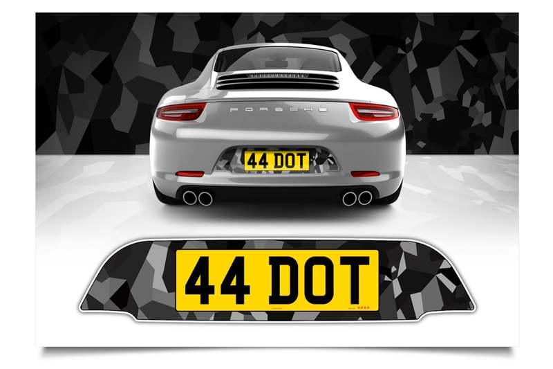 4 dot customisable number plates