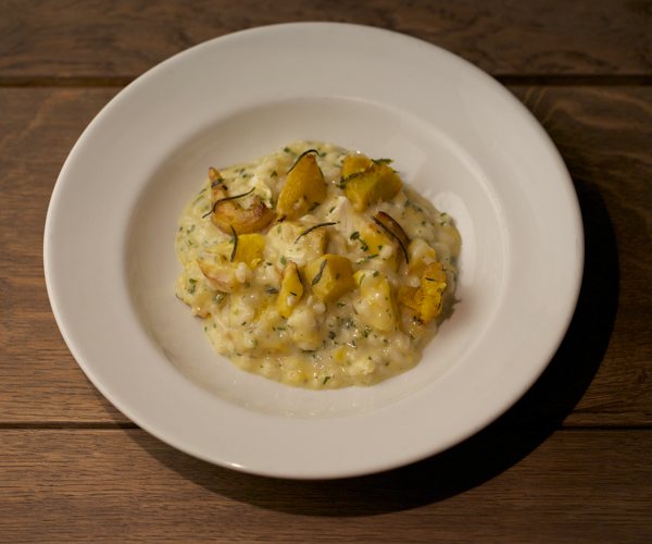 Butternut Squash Rissotto with Brockmans Gin