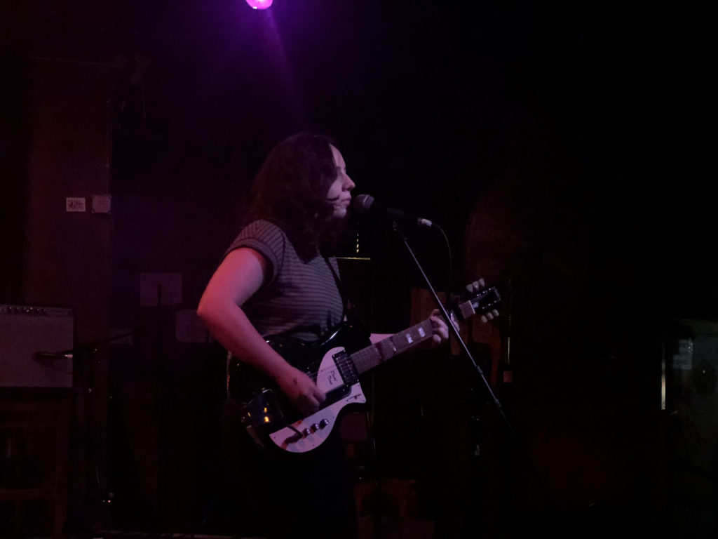 Hello June's Sarah Rudy onstage at The Ace of Cups in Columbus, Ohio, Summer 2019